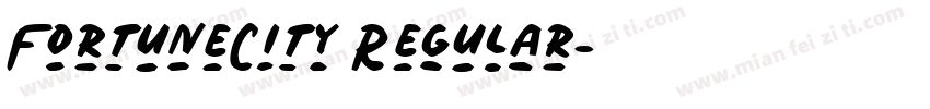 FortuneCity Regular字体转换